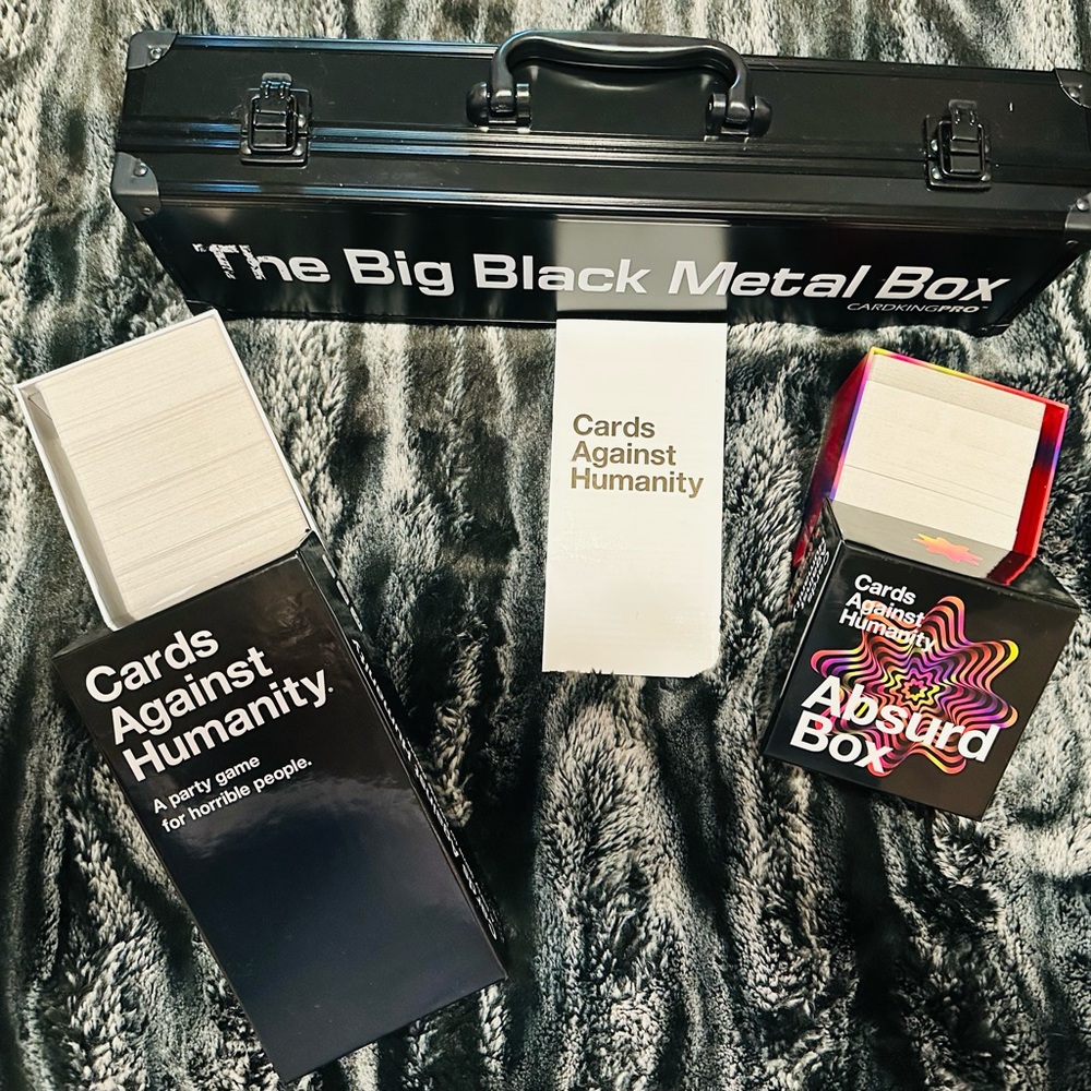 Cards Against Humanity Big Black Metal Box
